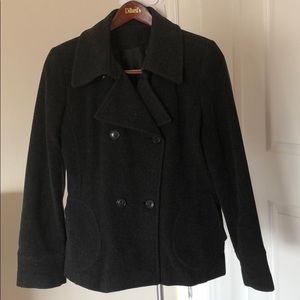 100%wool double-breasted pea coat